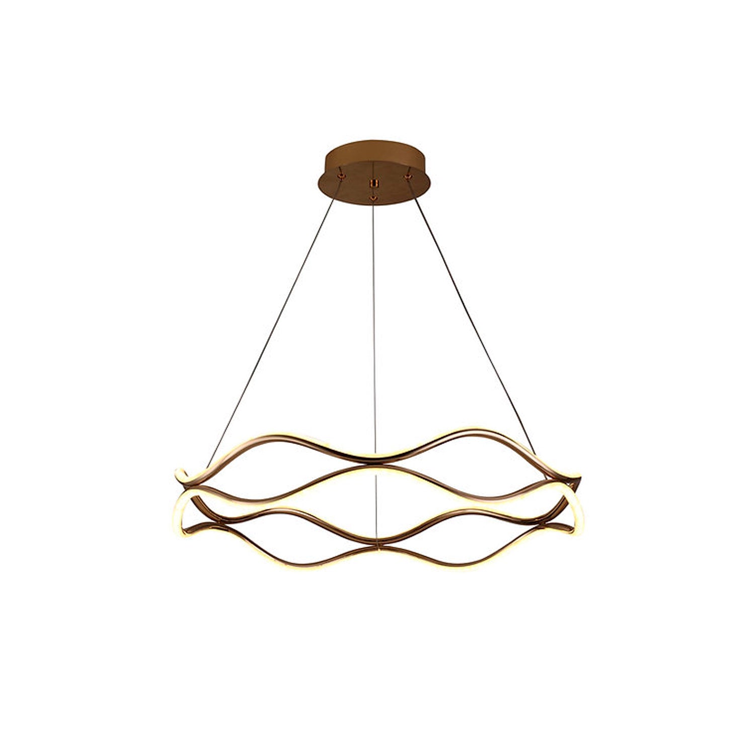 Lámpara LED Colgante Mara Dorada - Luxica